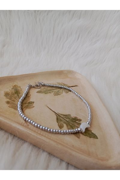 HAPPY HANDMADE SEDEF STONE LARGE BEADED ANKLE GIFT ACCESSORY