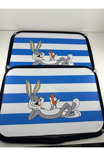 TKY Baskılı Yan Cam Perde Aksesuar ’bugs Bunny’ (TÜM OTOLARA UYGUNDUR.)