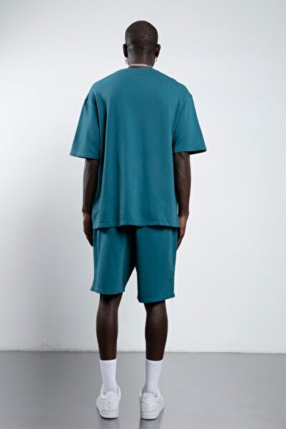 Catch Erkek Bol Kalıp Tişört Şort Takım K599