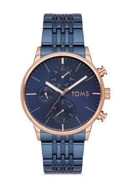 Tesbihane Toms Navy Blue Steel Cord Men's Wristwatch Th-tm1911a-1018-t