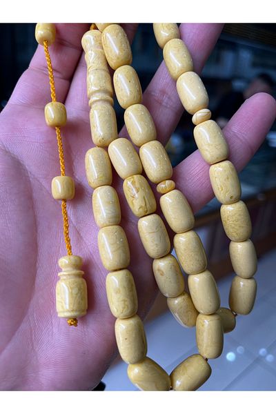 GABOR Mügellef Damla Amber 10x15mm 52 Gram Natural Rosary
