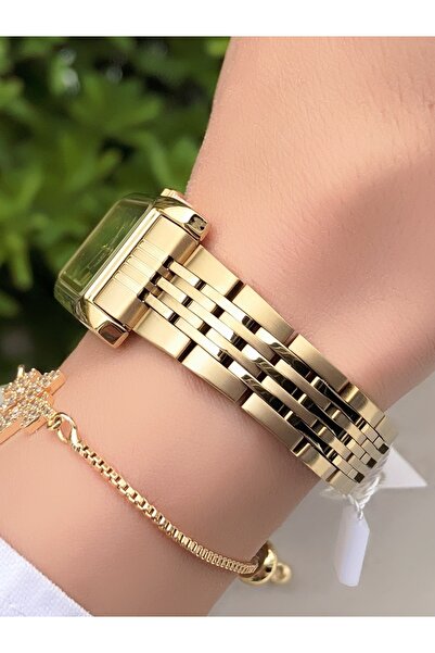 Homies HOMİES DİKDÖRTGEN KADIN KOL SAATİ BİLEKLİK HEDİYELİ