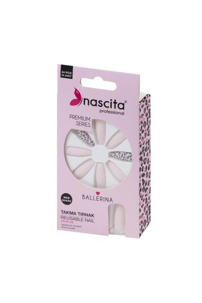 nascita Takma Tırnak Pembe Leopar 24'lü