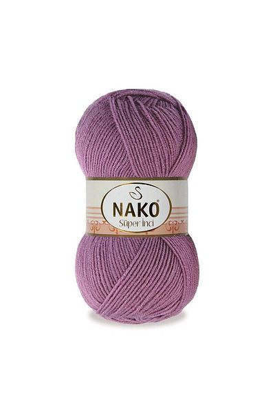 NAKO Super Pearl 569 - Dark Rose Dried 100 Gr Hand Knitting Thread