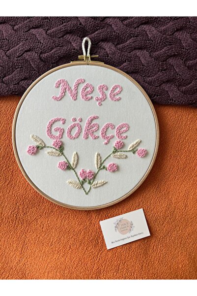 punch passion Bebek kapı süsü, hastane kapı süsü,  30 cm, punch nakışlı, isim...