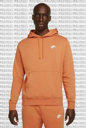 Nike sportswear hoodie orange 2025
