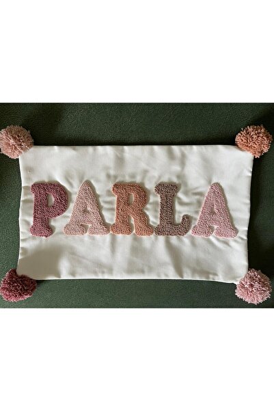 punch passion Bebek takı yastığı, punch nakışlı (30x50 - Sadece Kılıf) isme ö...