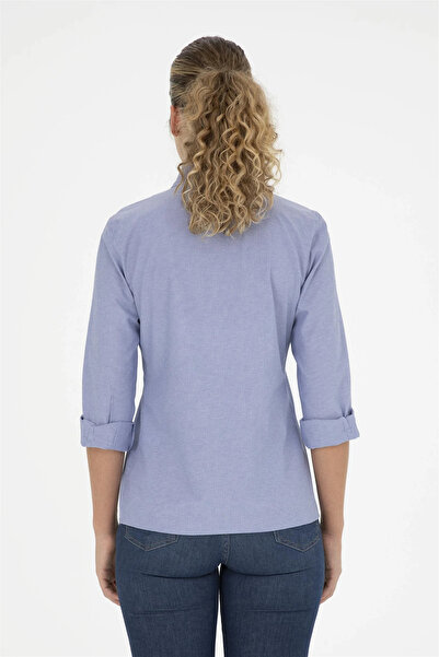 U.S. Polo Assn. Cămașă Saks cu mânecă lungă în dungi pentru femei