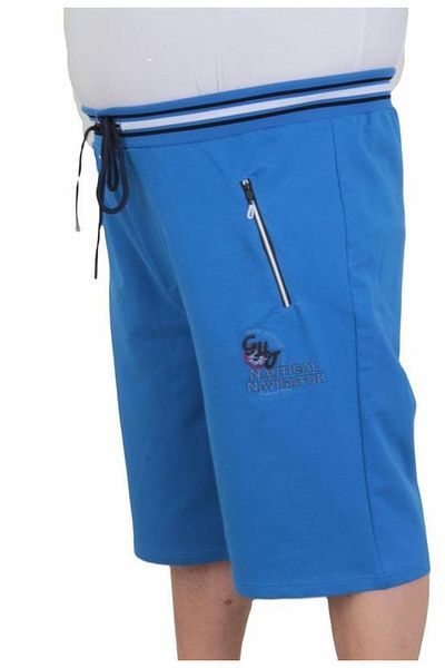 Starbattal Men's Plus Size Combed Cotton Shorts Nautical 24630 SAKS