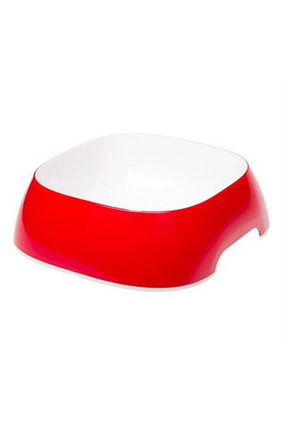 Ferplast Glam Medium Melamine Cat Dog Food Water Bowl Red 750 ml