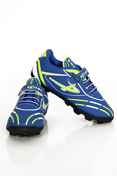 Moricha Youth Boy's Black Sole Colorful Patterned Football Gear Turf Field Shoes Crampon