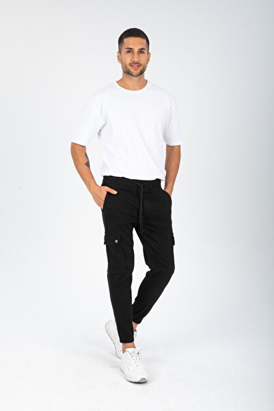 Beli ve Paçası Lastikli Jogger Pantolon