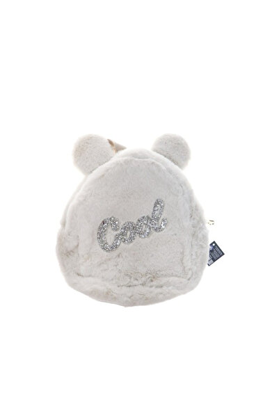 Dolphin Beyaz Peluş Sırt Çantası (COOL)