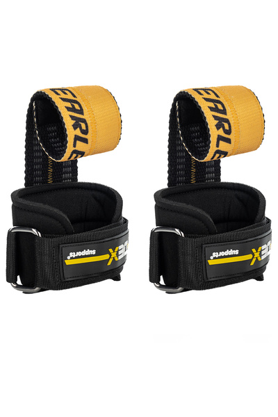 Dex Supports Lasting Energy Fitness Sports Wristband Wrist Wraps + Barbell Strap Lifting Straps T-GRIPS Set of 2
