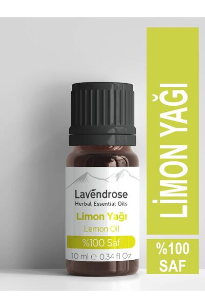 Lavendrose Limon Yağı %100 Saf * Bitkisel Aromaterapi Limon Uçucu Yağı 10ml *...