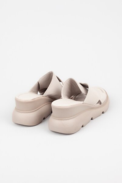 Adım Adım Жіночі справжні шкіряні туфлі на підборах сірого кольору