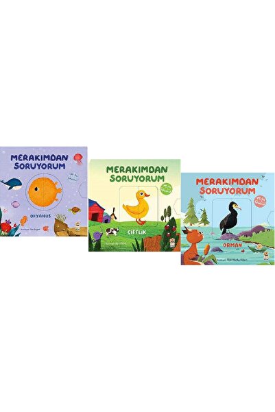 Sincap Kitap Merakımdan Soruyorum Set 3 Kitap / Okyanus + Çiftlik + Orman
