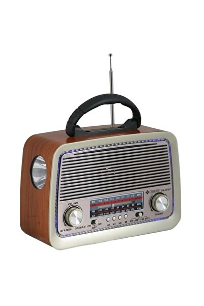 monasima Nostaljik Radyo-301 Bt Nostaljik Radyo Bluetooth + Ledli + Fener + U...