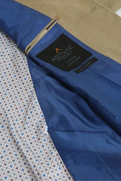 ACTUAL Slim Fit Blazer Single Jacket 7147-4 Beige