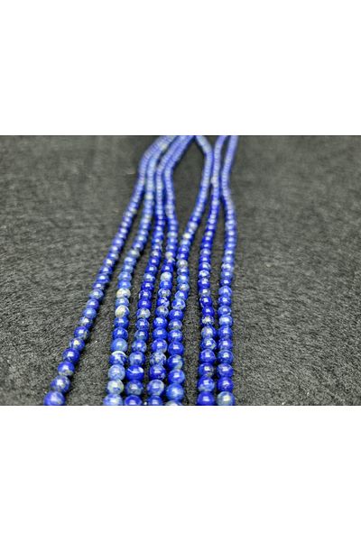 Yüksel Boncuk 4 Mm Lapis Lazuli Stone Natural Stone String