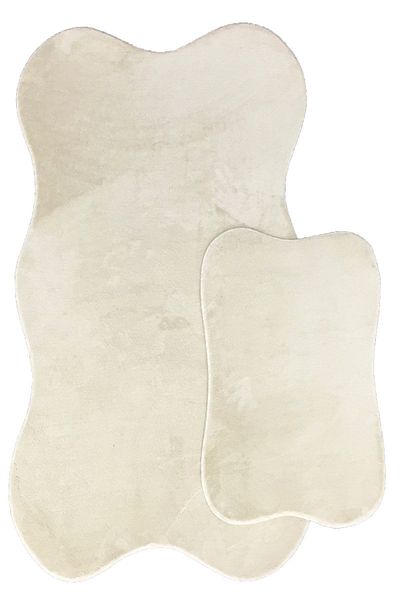 lohusahamile Asia 2-Pece Powder 80x140 50x70 cm Σετ Χαλάκι Μπάνιου Μεγάλου Μεγέθους Σετ Τουαλέτας Αντιολισθητική Βάση MINK