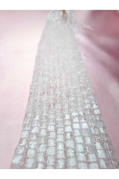 Yüksel Boncuk 6 mm Cube Necef Stone Natural Stone String