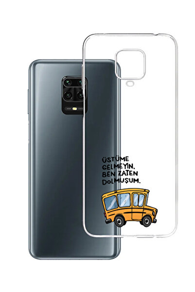 Powerfox Xiaomi Note 9 Pro Uyumlu Baskılı Şeffaf Telefon Kılıfı