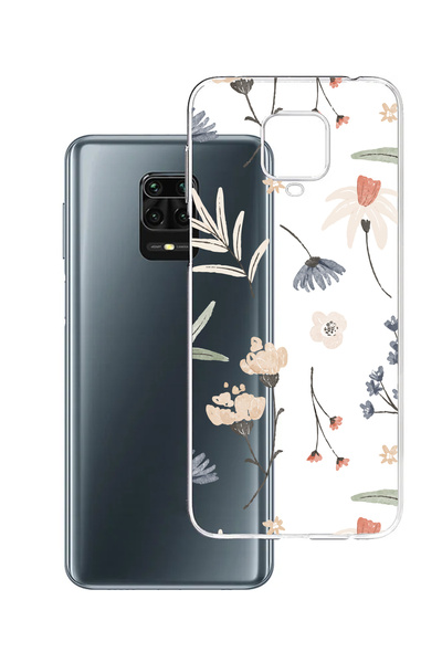 Powerfox Xiaomi Note 9 Pro Uyumlu Baskılı Şeffaf Telefon Kılıfı