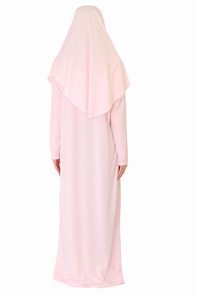 ZEHRANAZ NAMAZ ELBİSESİ BLACK PLAINING DRESS ZIPPERLESS MODEL