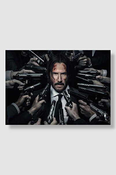 postick John Wick Film Posteri Yüksek Kaliteli Kalın Parlak Kuşe Kağıdı