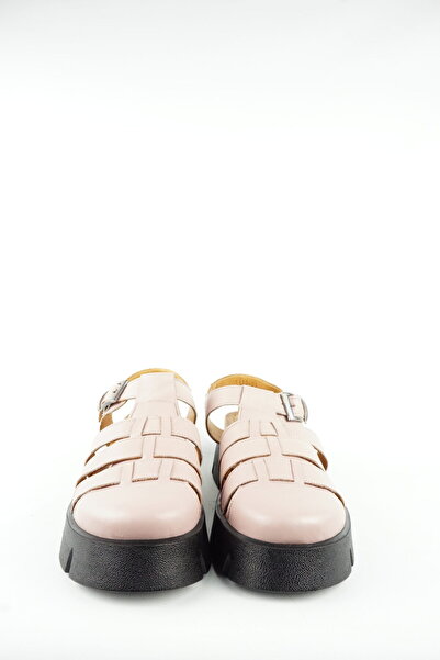 The Moirai Genuine Leather Mink Women's Sandals - High Sole Platform