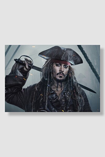 postick Pirates Of The Caribbean | Karayip Korsanları Film Posteri Yüksek Kaliteli Parlak Kuşe Kağıdı