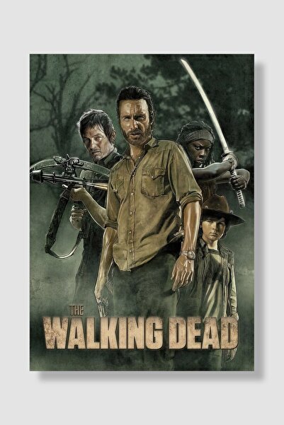 postick The Walking Dead Dizi Posteri Yüksek Kaliteli Kalın Parlak Kuşe Kağıdı