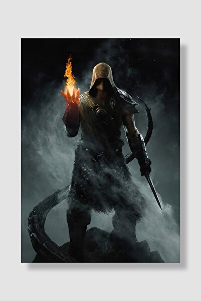 postick The Elder Scrolls V Skyrim Oyun Posteri Kalın Parlak Kuşe Kağıdı