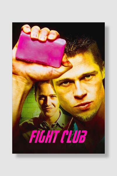 postick Fight Club Film Posteri Yüksek Kaliteli Parlak Kuşe Kağıdı