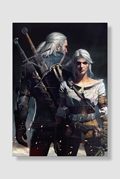 postick The Witcher 3 Oyun Posteri Kalın Parlak Kuşe Kağıdı