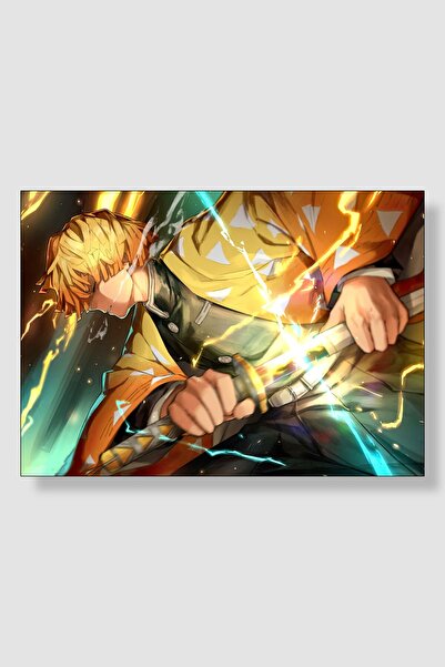 postick Demon Slayer Anime Posteri Kalın Parlak Kuşe Kağıdı