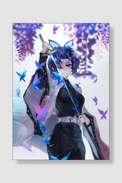postick Demon Slayer Anime Posteri Kalın Parlak Kuşe Kağıdı