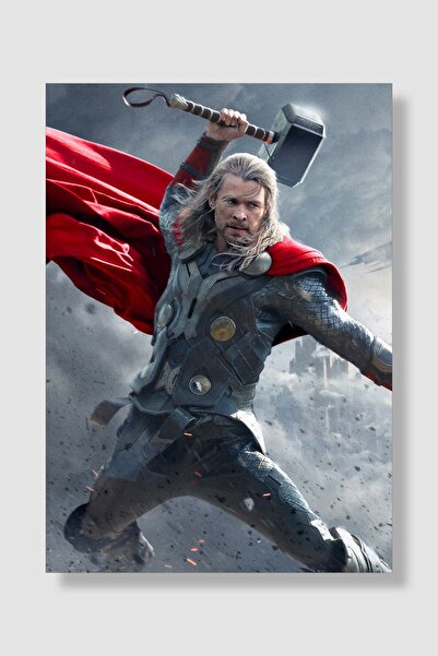postick Marvel Thor Film Posteri Yüksek Kaliteli Kalın Parlak Kuşe Kağıdı
