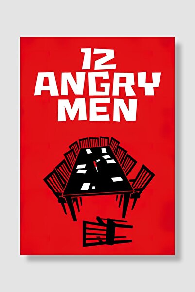 postick 12 Angry Men Film Posteri Yüksek Kaliteli Kalın Parlak Kuşe Kağıdı