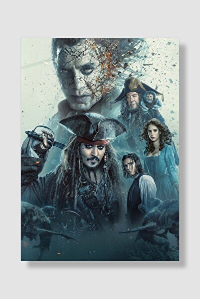 postick Pirates Of The Caribbean | Karayip Korsanları Film Posteri Yüksek Kaliteli Parlak Kuşe Kağıdı