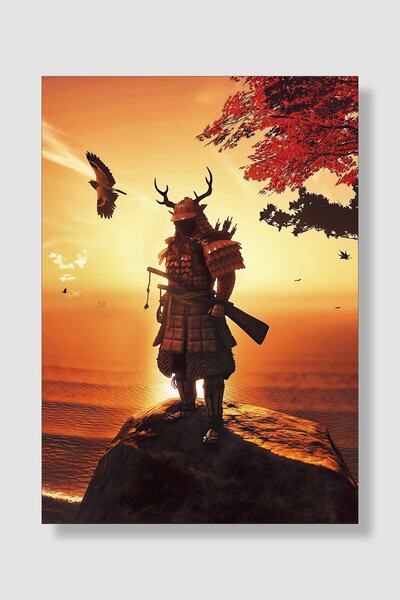 postick Ghost Of Tsushima Oyun Posteri Kalın Parlak Kuşe Kağıdı