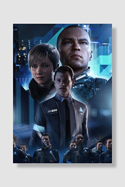 postick Detroit: Become Human Oyun Posteri Kalın Parlak Kuşe Kağıdı