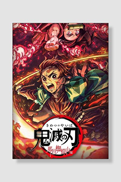 postick Demon Slayer Anime Posteri Kalın Parlak Kuşe Kağıdı