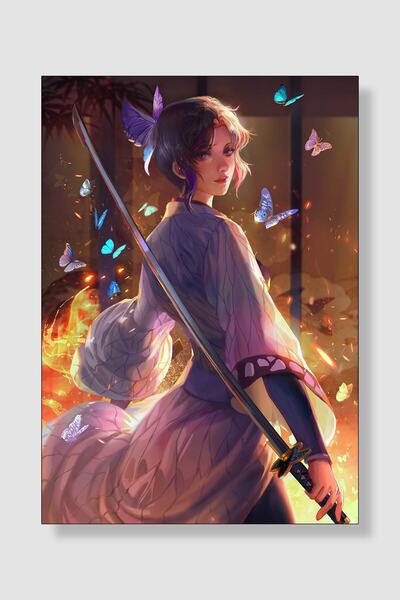 postick Demon Slayer Anime Posteri Kalın Parlak Kuşe Kağıdı