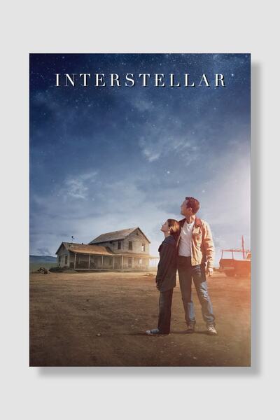postick Interstellar | Yıldızlararası Film Posteri Yüksek Kaliteli Parlak Kuş...