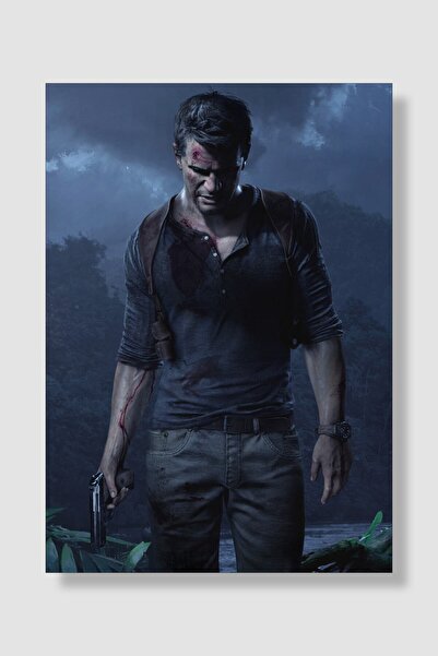 postick Uncharted Oyun Posteri Kalın Parlak Kuşe Kağıdı