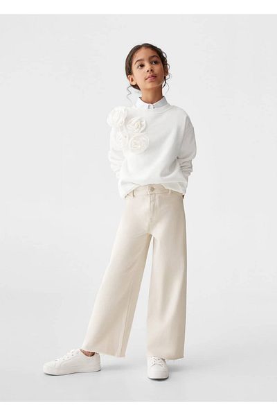 MANGO Kids Nahtlose Culotte-Jeanshose mit Bündchen