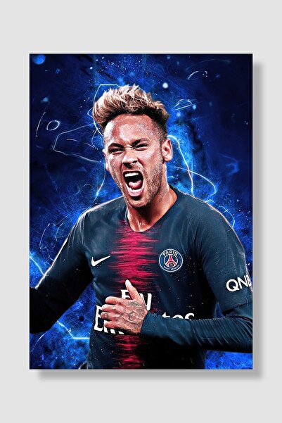 postick Neymar Spor Posteri Kalın Parlak Kuşe Kağıdı