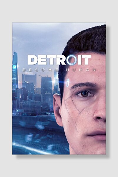 postick Detroit: Become Human Oyun Posteri Kalın Parlak Kuşe Kağıdı